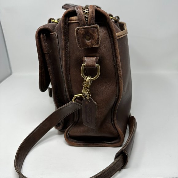 Vintage COACH Men's Leather Messenger Bag 5283 Harrison Briefcase Attache, USA - Picture 4 of 16